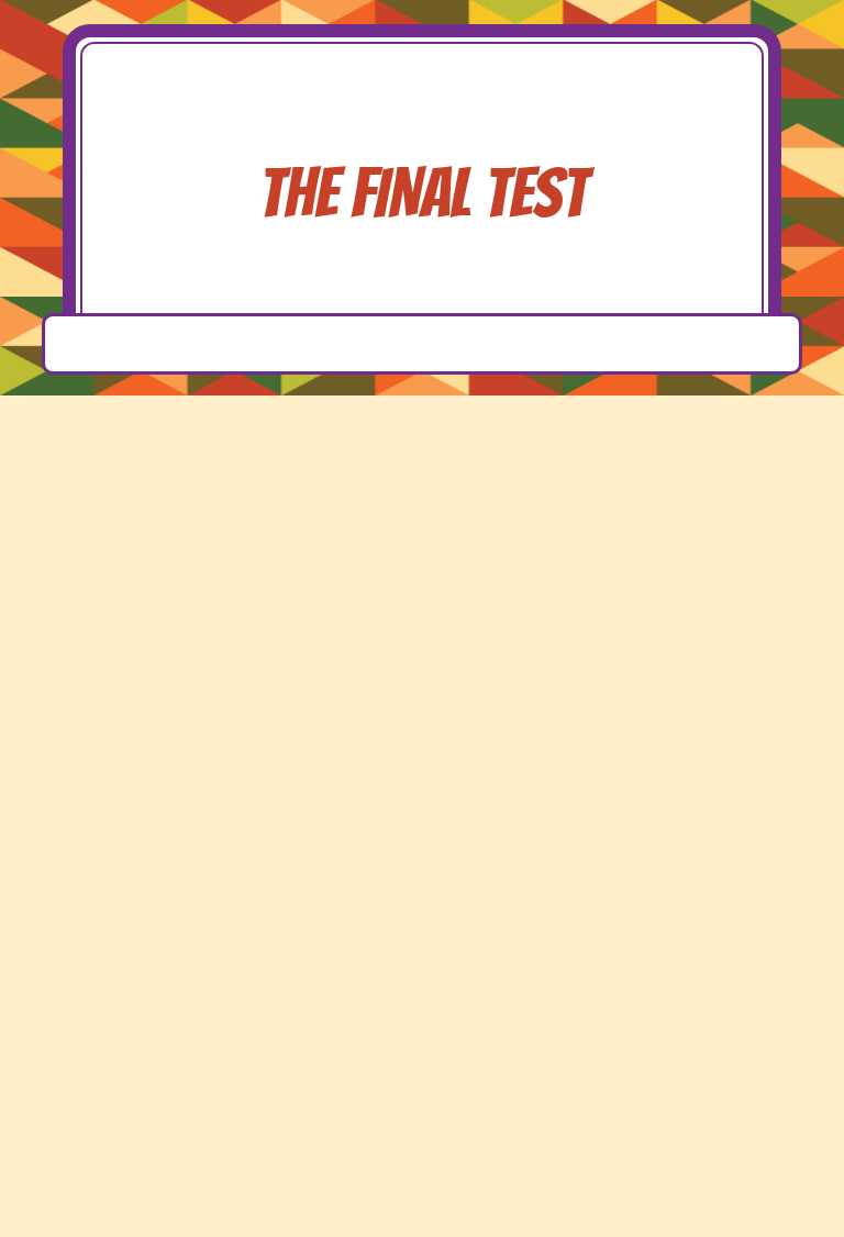 THE FINAL TEST worksheet preview image