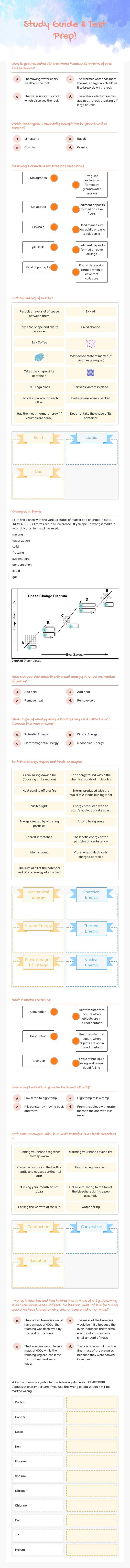 Study Guide & Test Prep! worksheet preview image