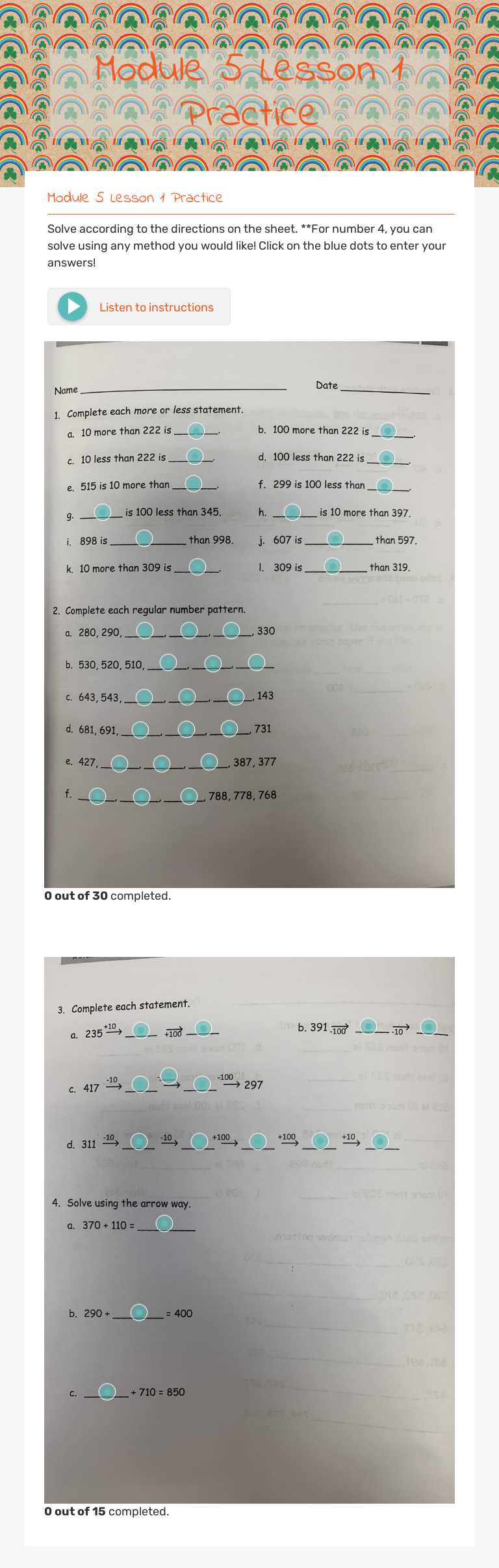 Module 5 Lesson 1 Practice by Jennifer Cameron | Interactive Worksheet ...