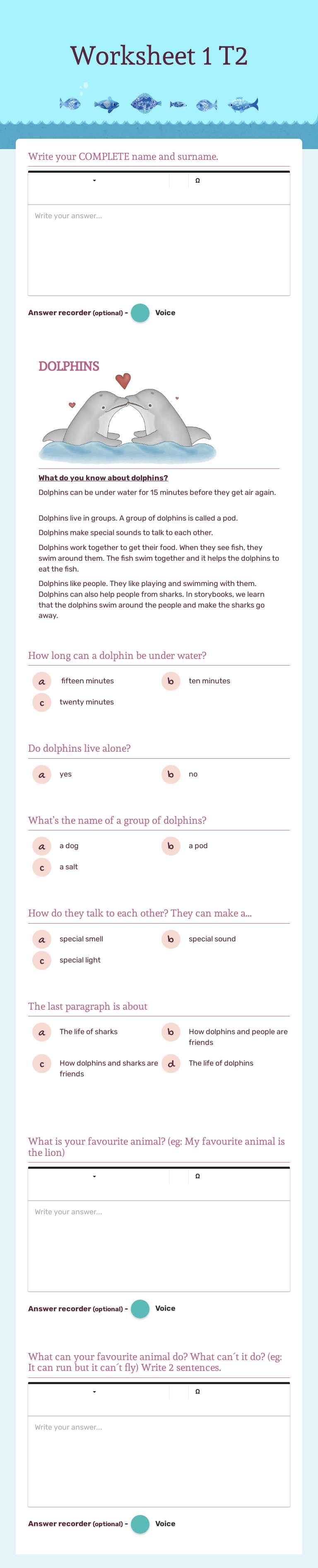 Worksheet 1 T2 Grade 7 worksheet preview