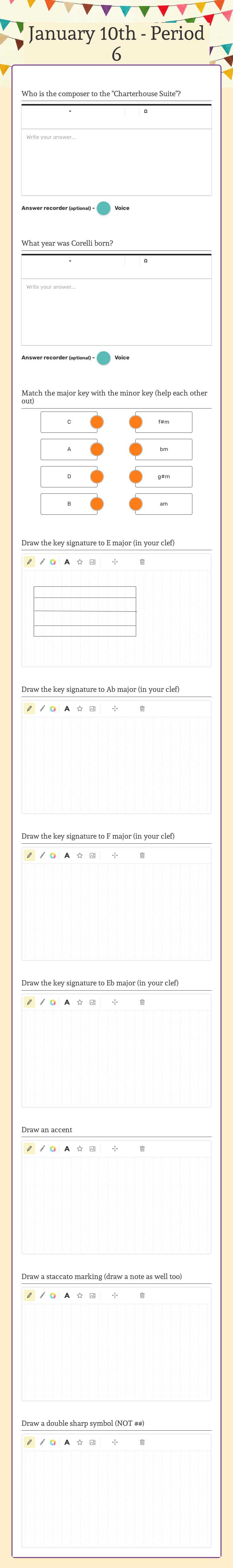 January 10th - Period 6 worksheet preview image
