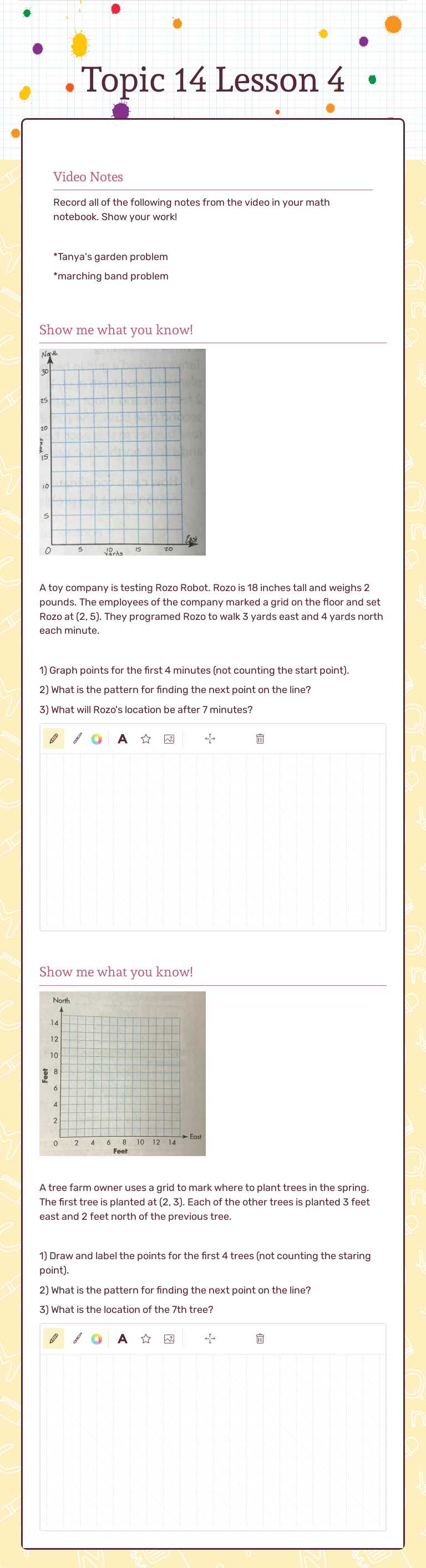 Topic 14 Lesson 4 Grade 5 worksheet preview