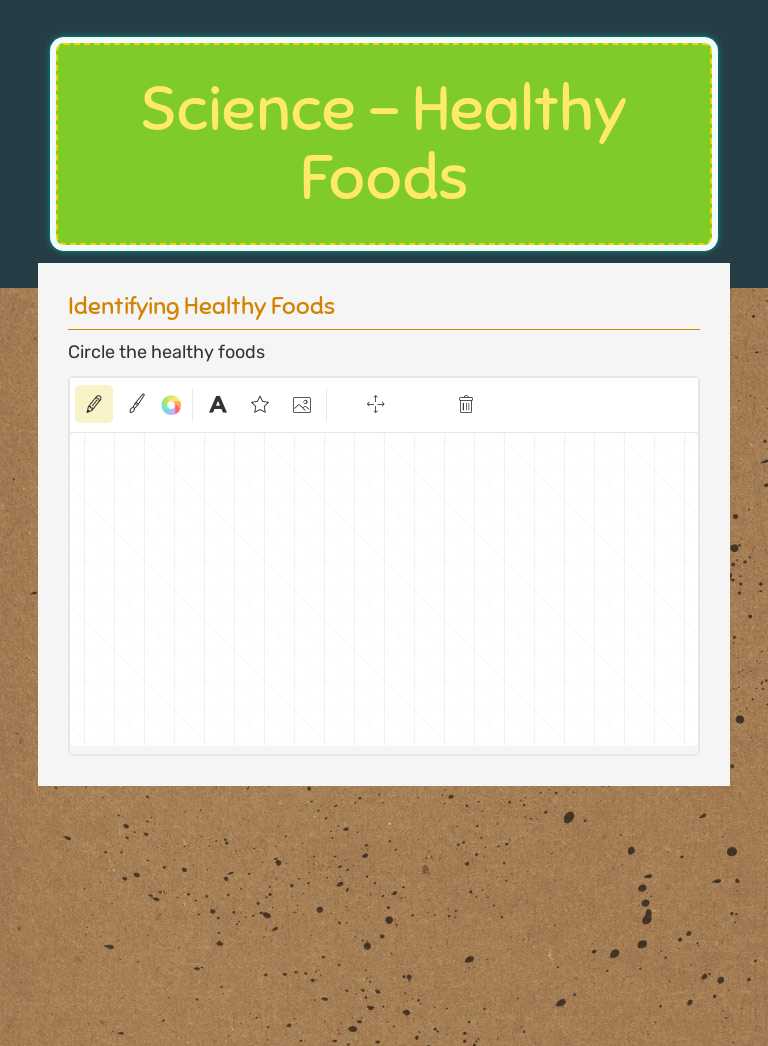 Science - Healthy Foods Grade 2 worksheet preview