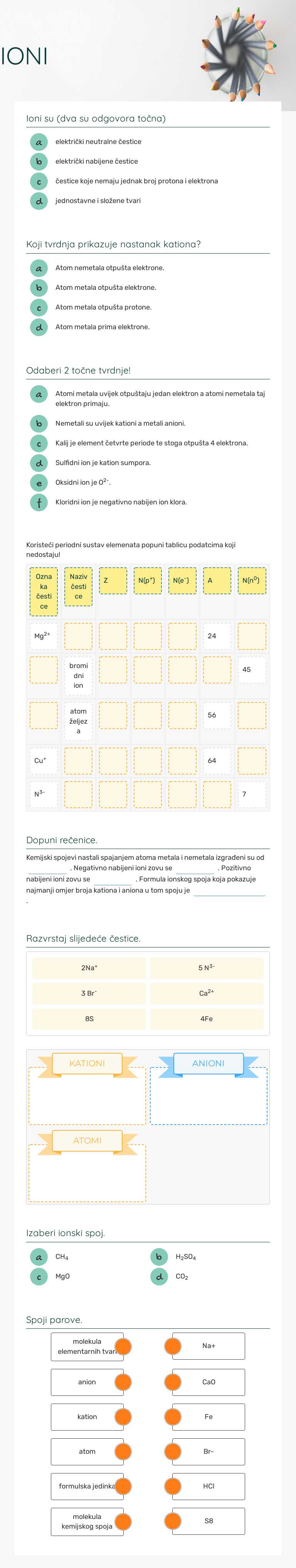 IONI Grade 7 worksheet preview
