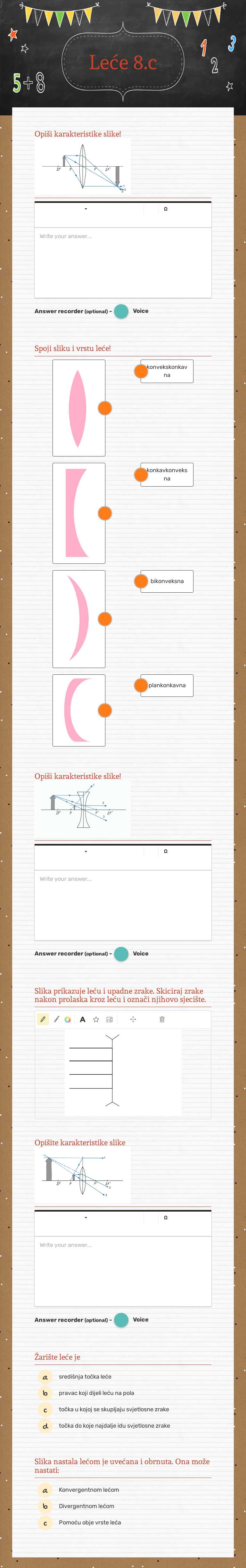 Leće 8.c worksheet preview image