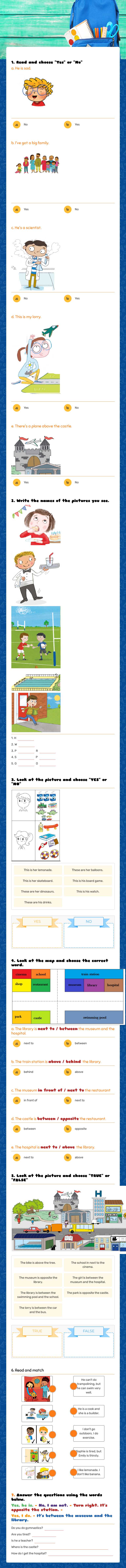 Mid-Term Exam        - Kids 2 - worksheet preview image