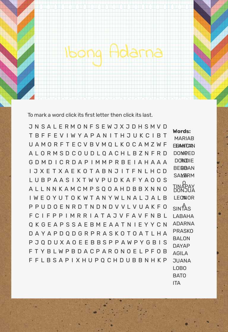 Ibong Adarna worksheet preview image