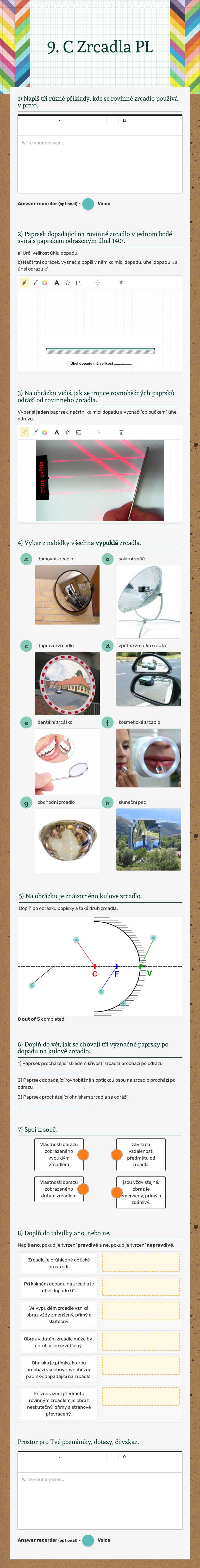 9. C  Zrcadla PL worksheet preview image