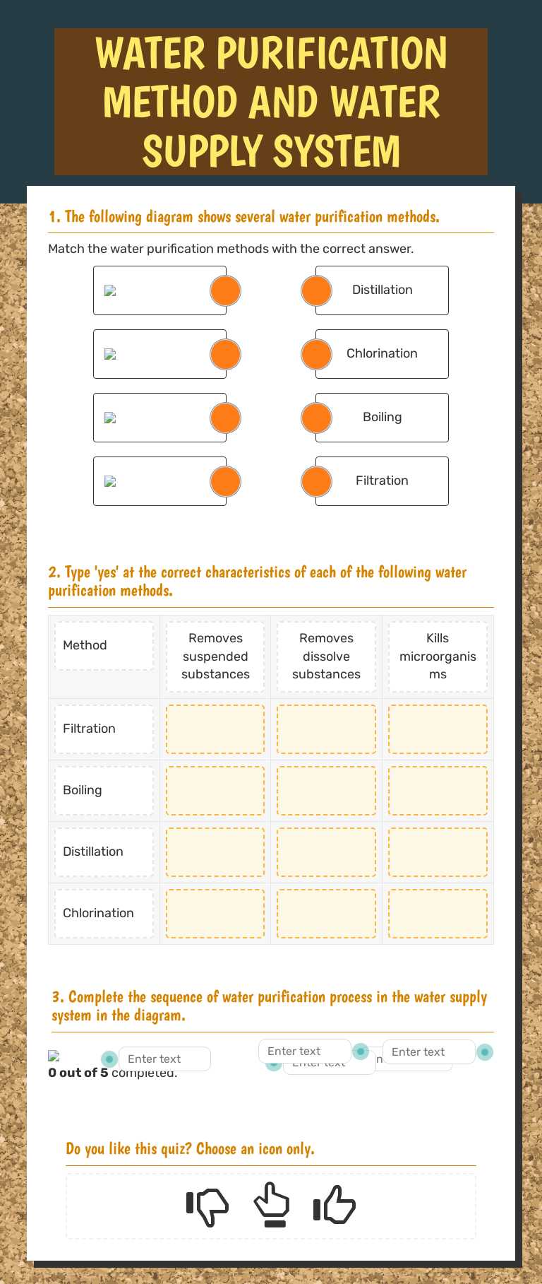 WATER PURIFICATION METHOD AND WATER SUPPLY SYSTEM worksheet preview image