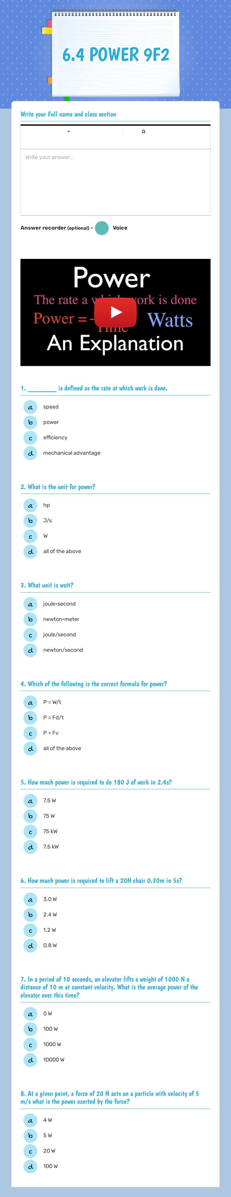 6.4 POWER 9F2 worksheet preview image