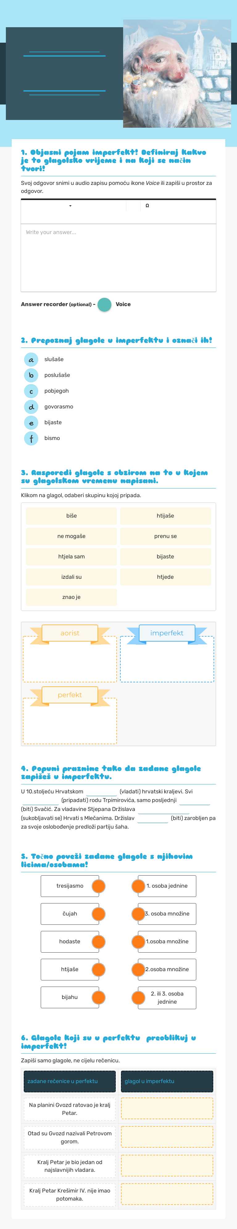 IMPERFEKT worksheet preview image