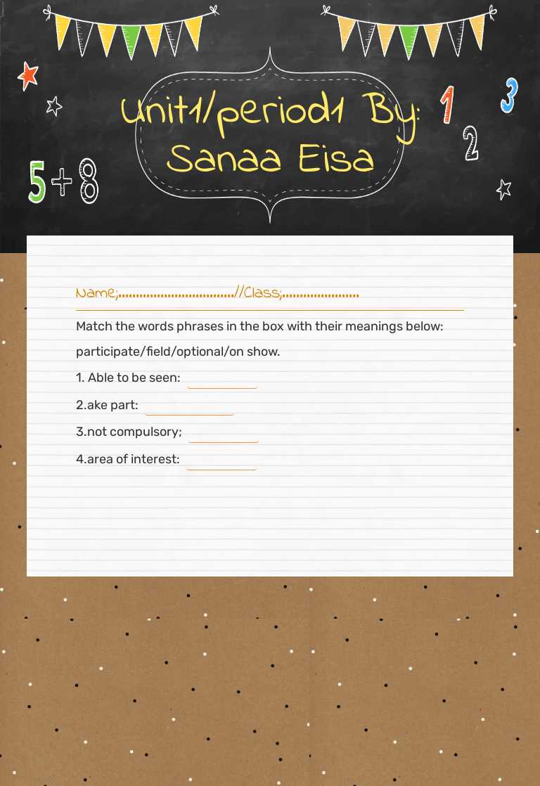 Unit1/period1      By: Sanaa Eisa Grade 12 worksheet preview