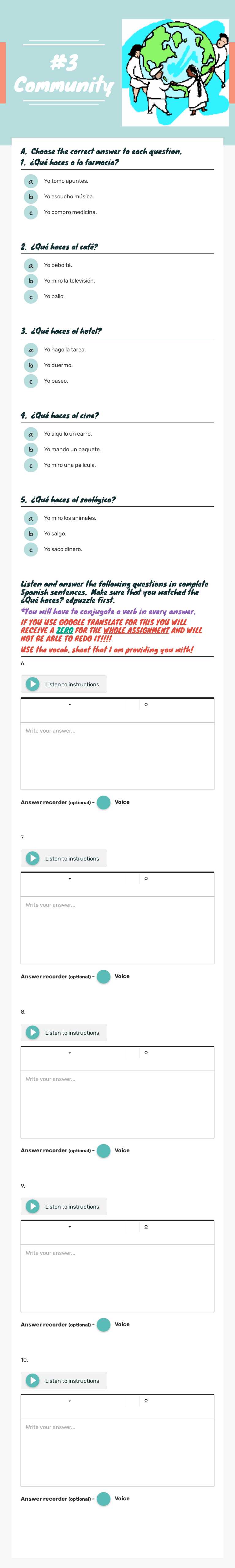 #3 Community worksheet preview image