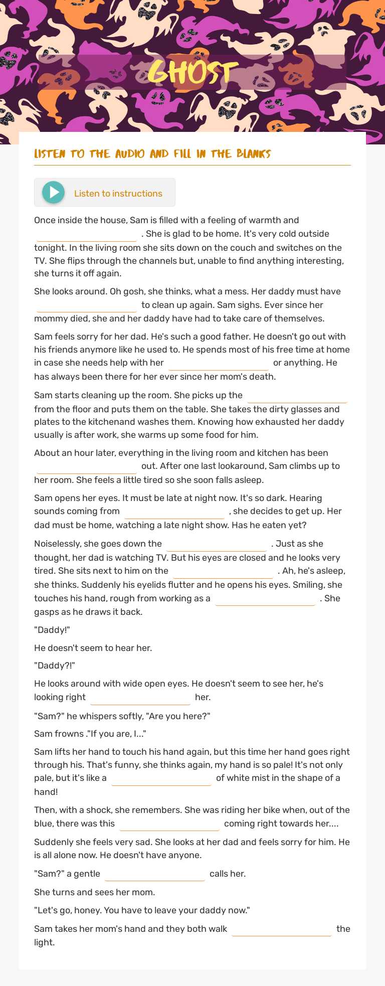 ghost worksheet preview image