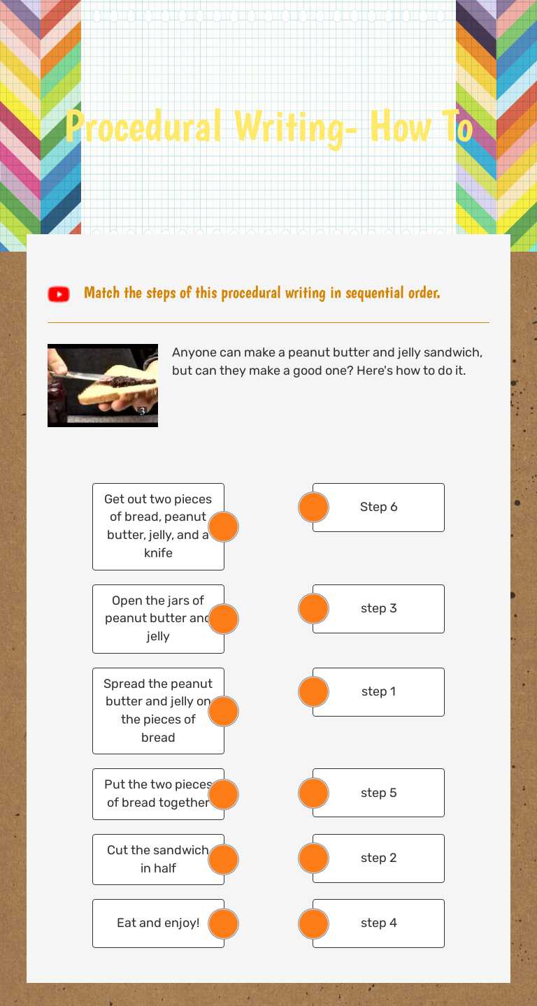 Procedural Writing- How To worksheet preview image