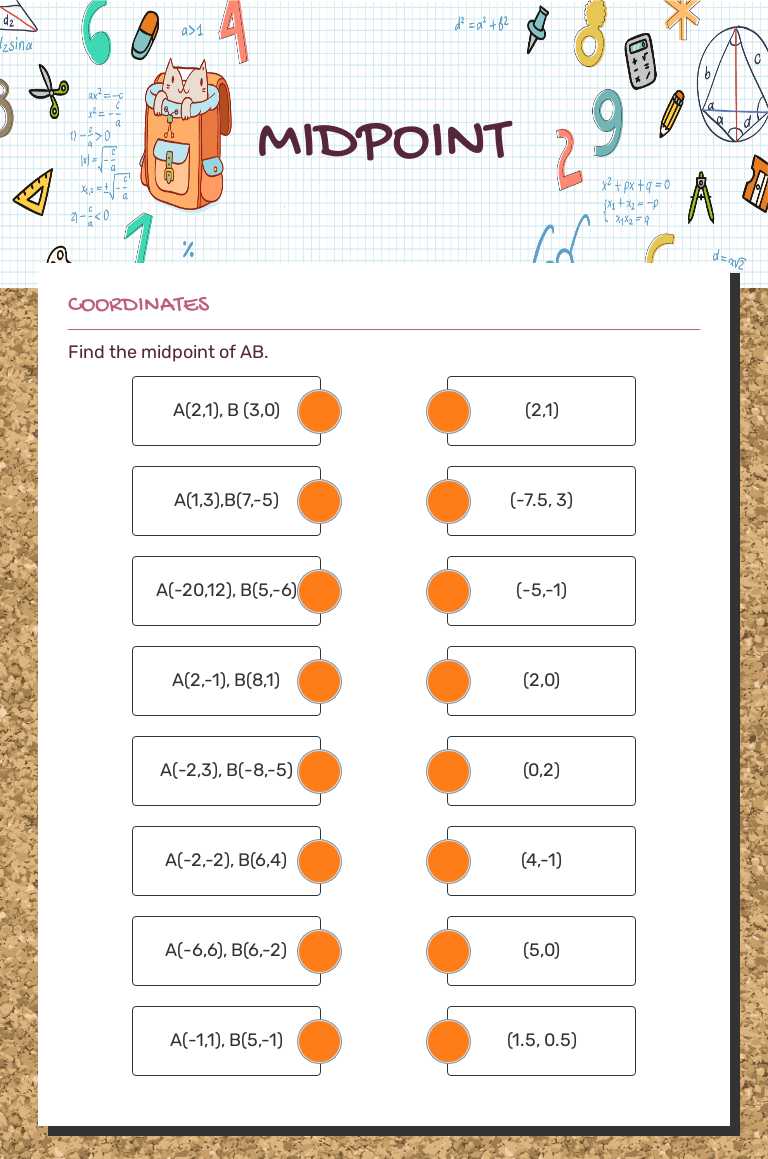 MIDPOINT worksheet preview image