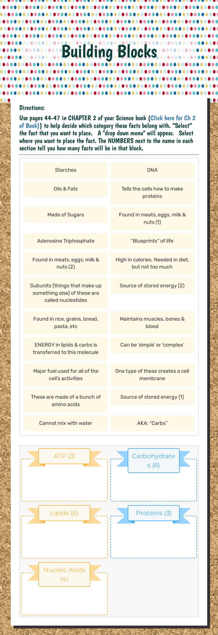 Building Blocks worksheet preview image