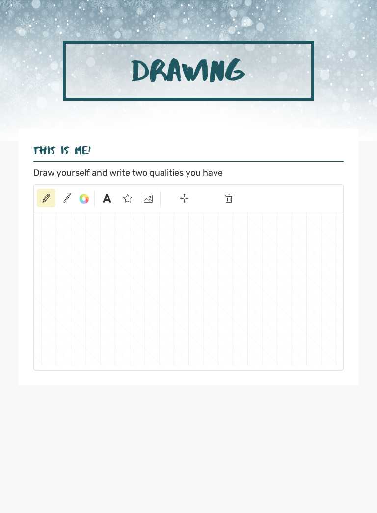 DRAWING worksheet preview image