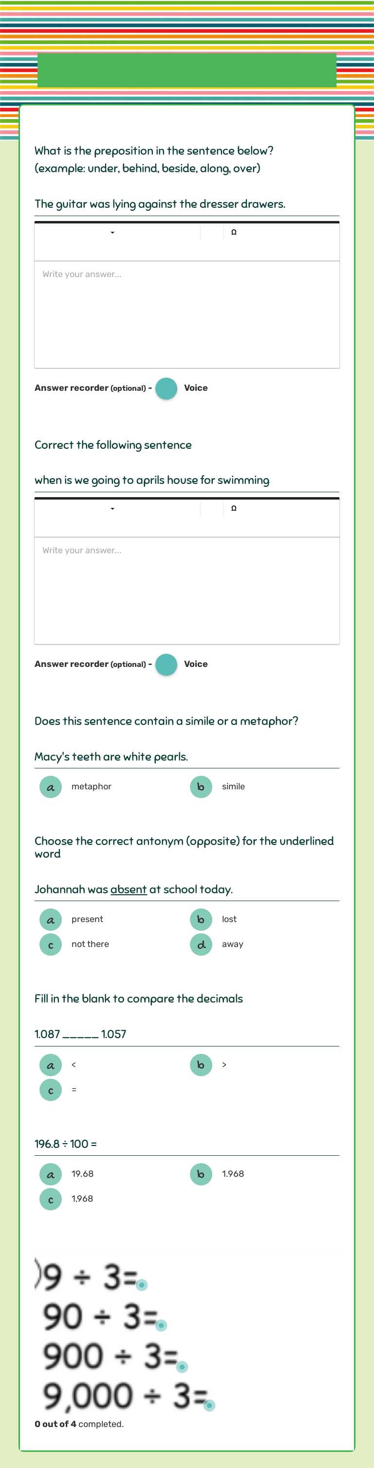 WU Week 2 Day 2 Grade 5 worksheet preview