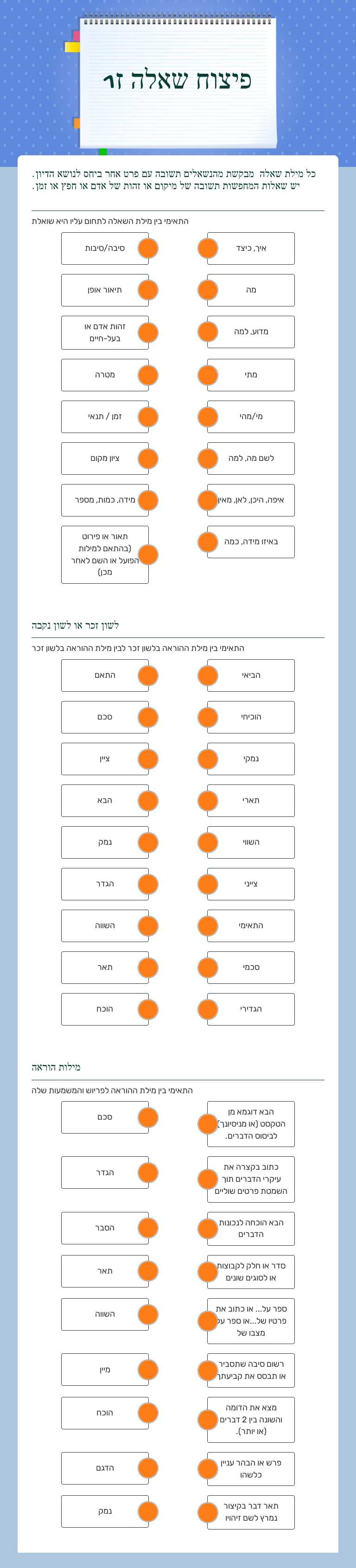 פיצוח שאלה ז1 worksheet preview image