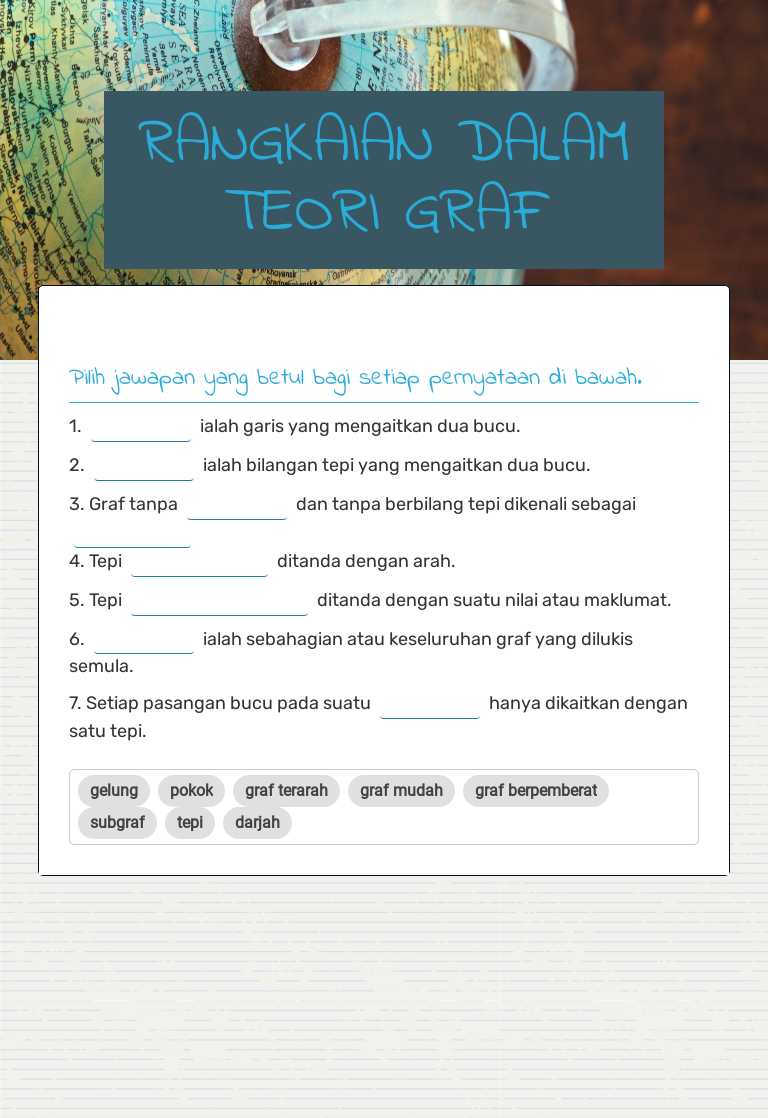 RANGKAIAN DALAM TEORI GRAF worksheet preview image