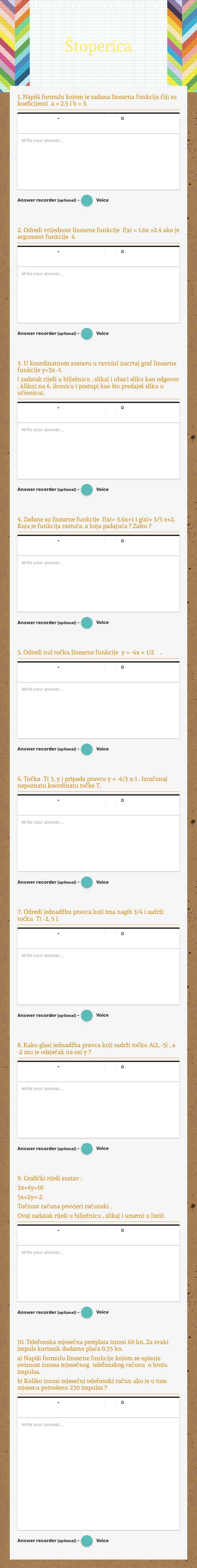 Štoperica worksheet preview image