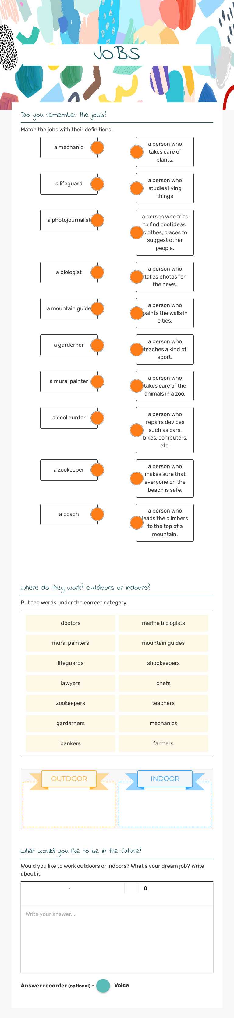 JOBS worksheet preview image
