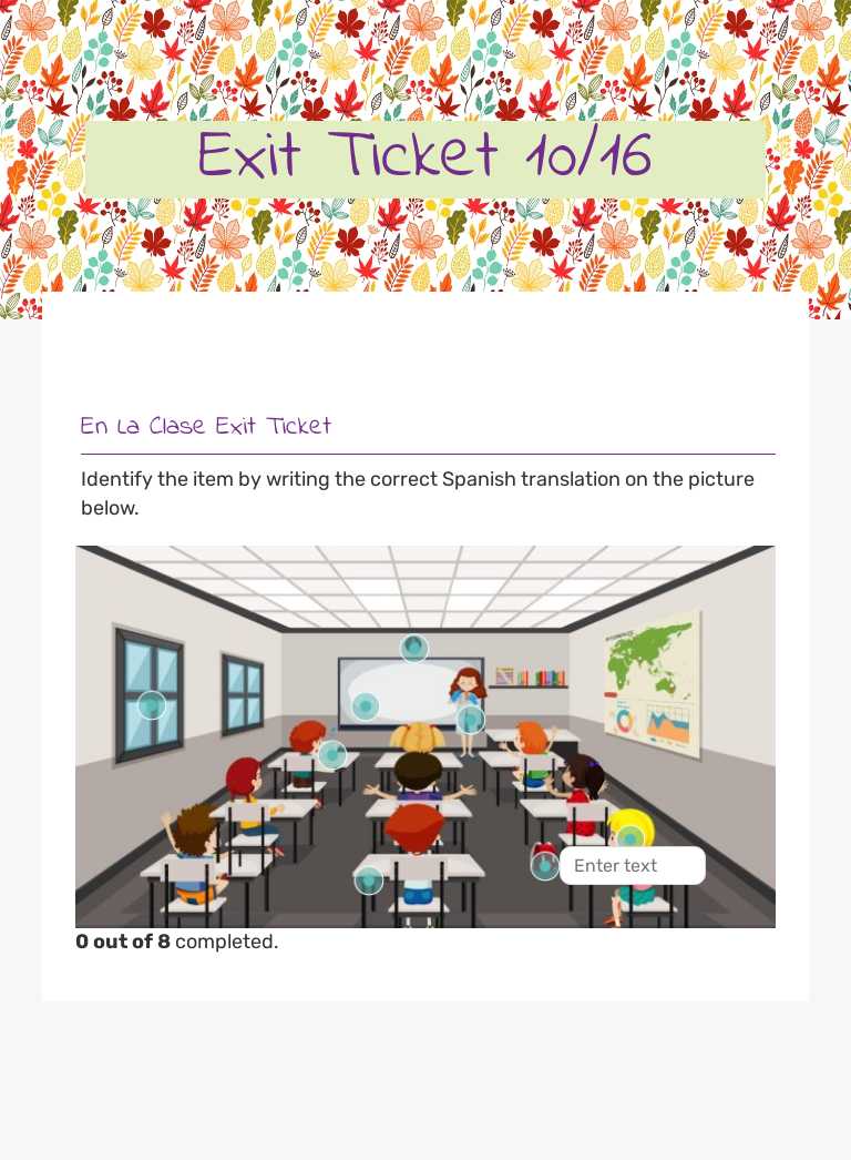Exit Ticket 10/16 worksheet preview image