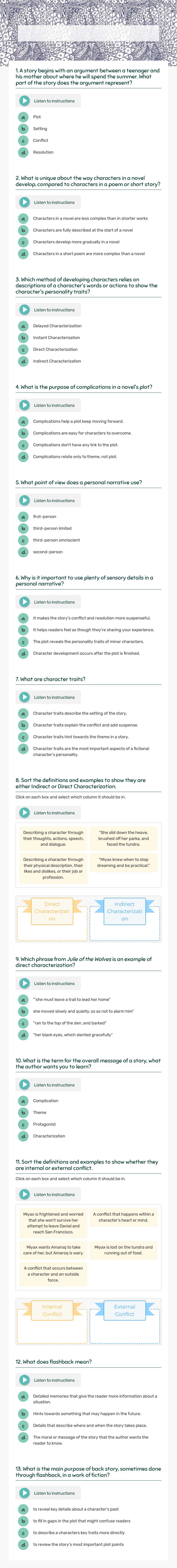 Module 1 Exam worksheet preview image