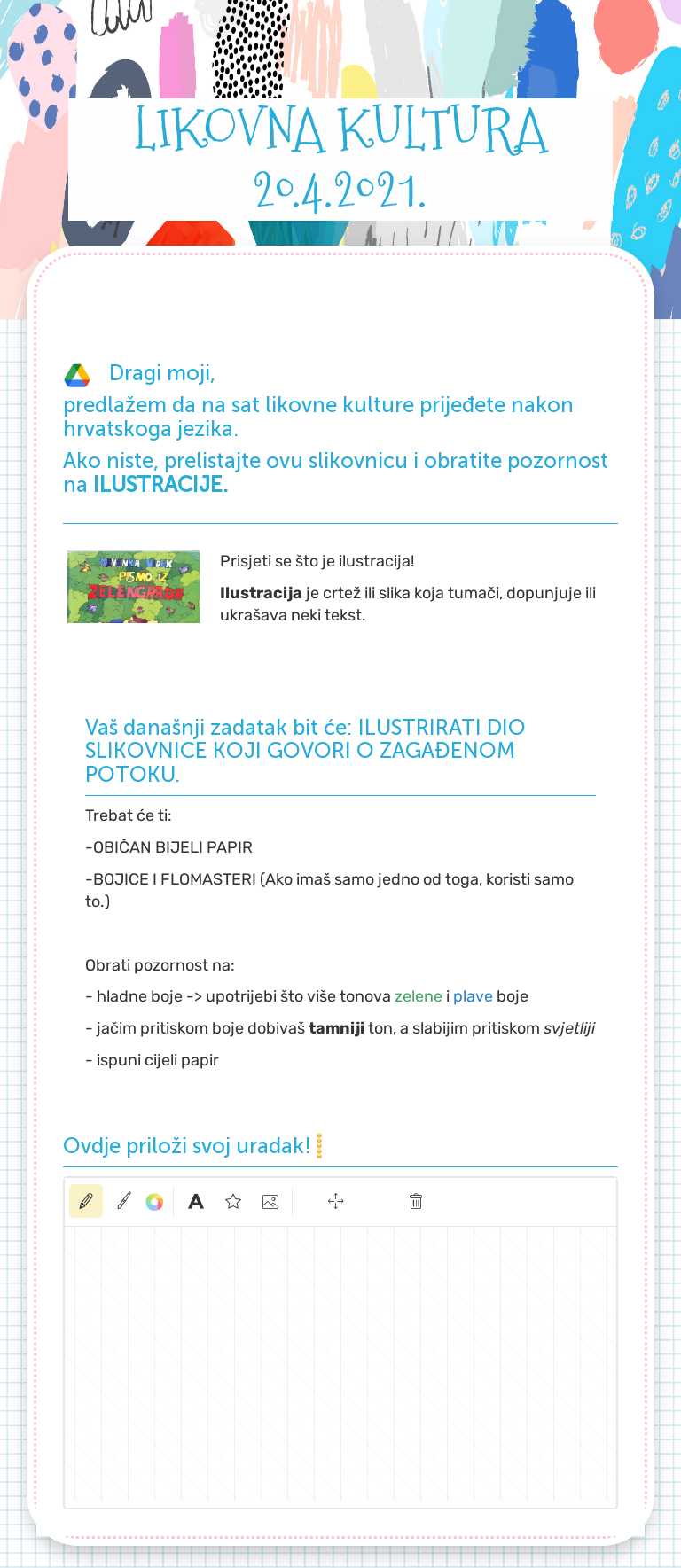 LIKOVNA KULTURA 20.4.2021. worksheet preview image