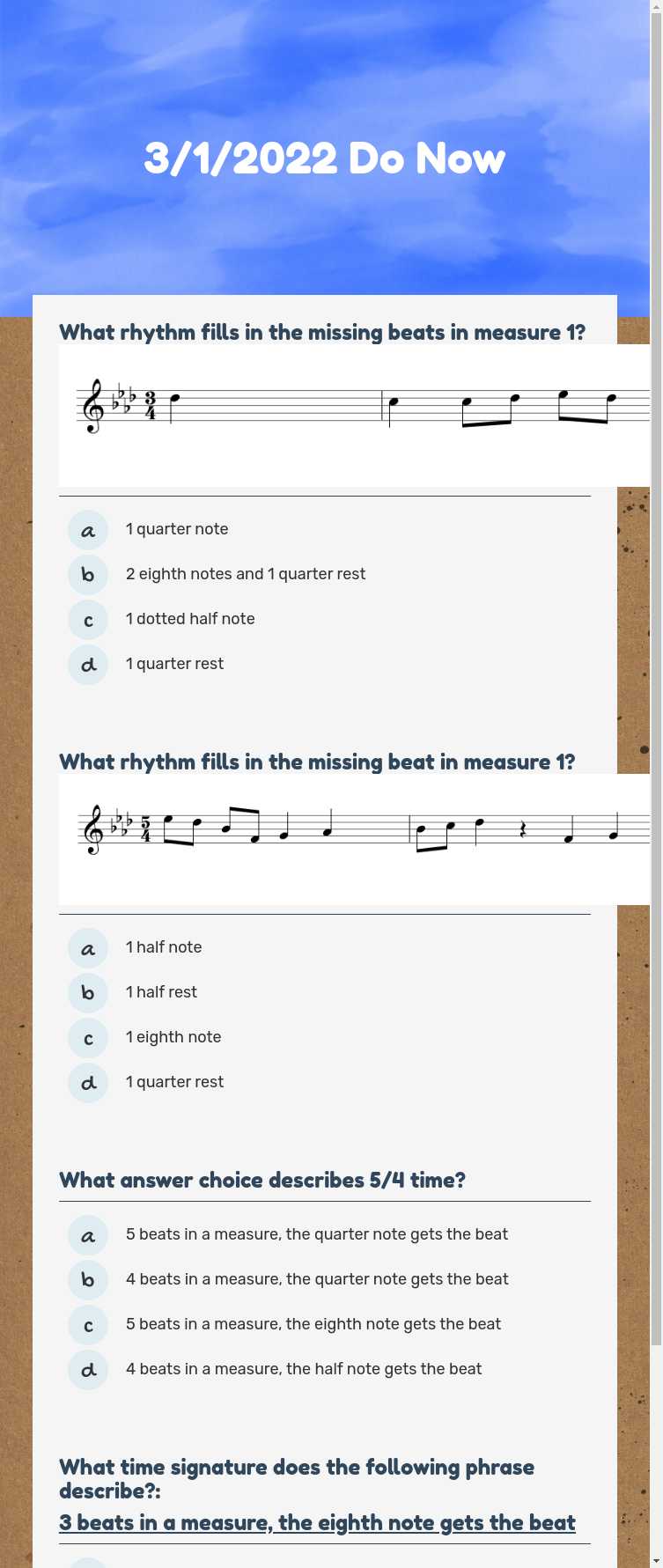 3/1/2022 Do Now worksheet preview image