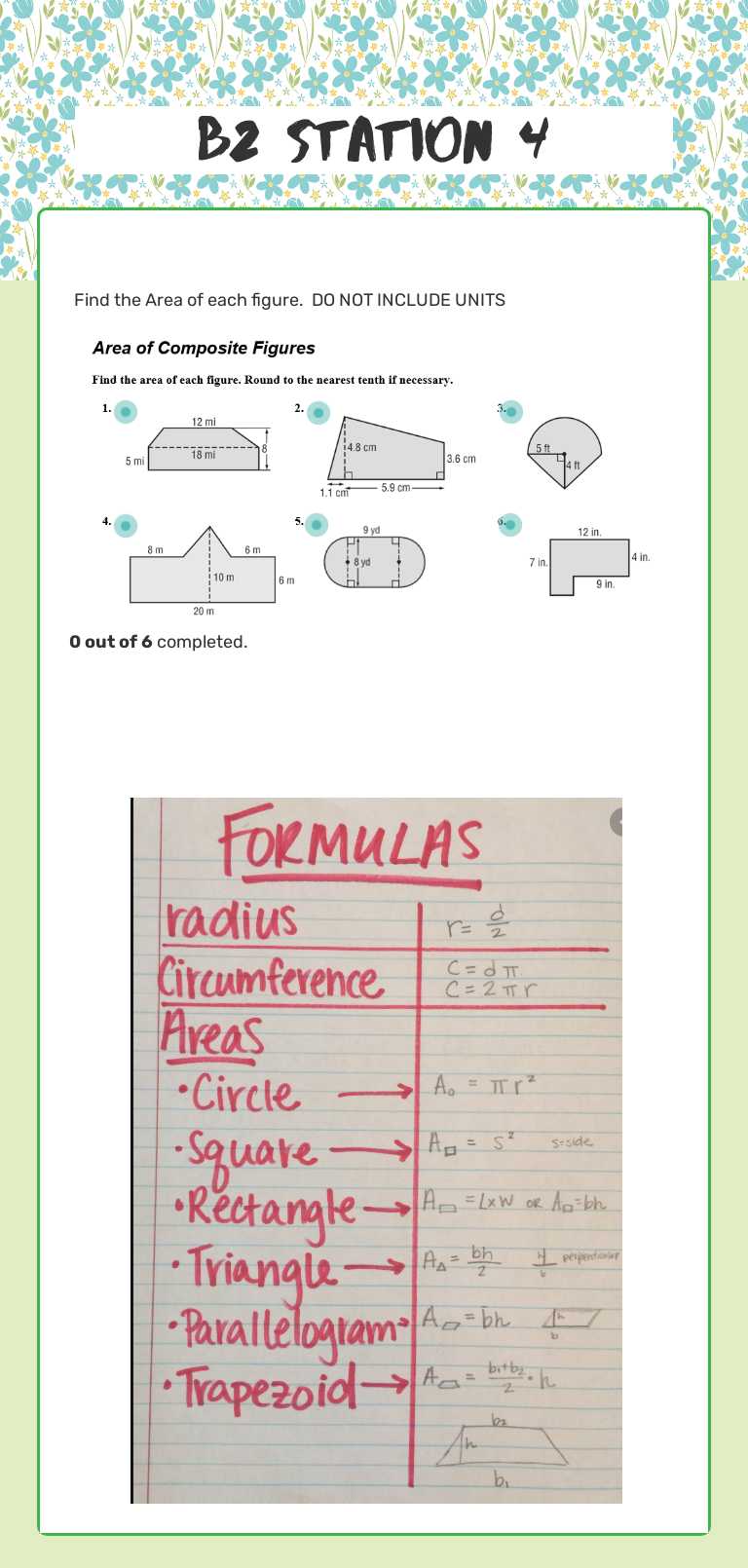 B2 Station 4 Grade 7 worksheet preview