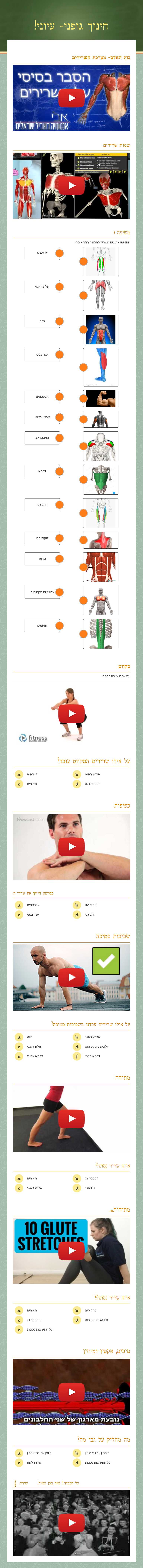 חינוך גופני- עיוני! worksheet preview image