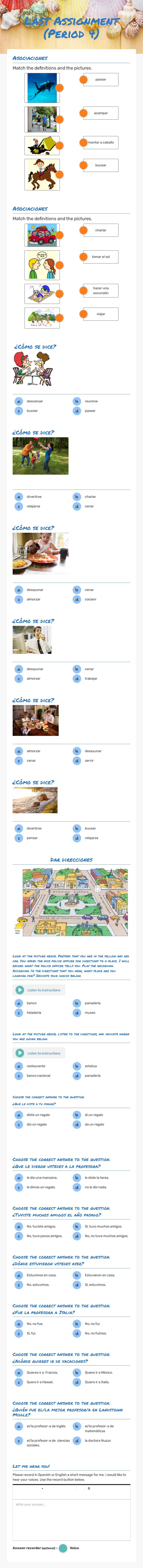 Last Assignment (Period 4) worksheet preview image