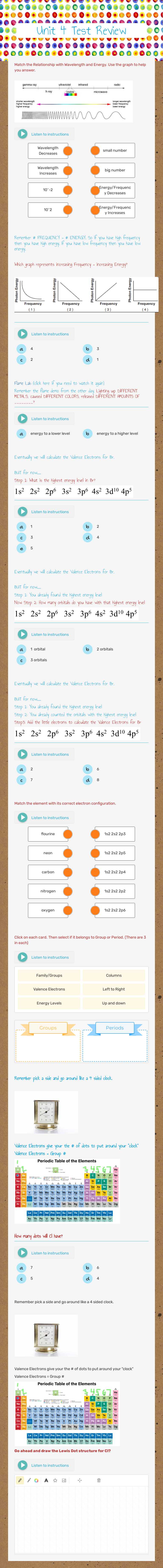 Unit 4 Test Review Grade 10 worksheet preview