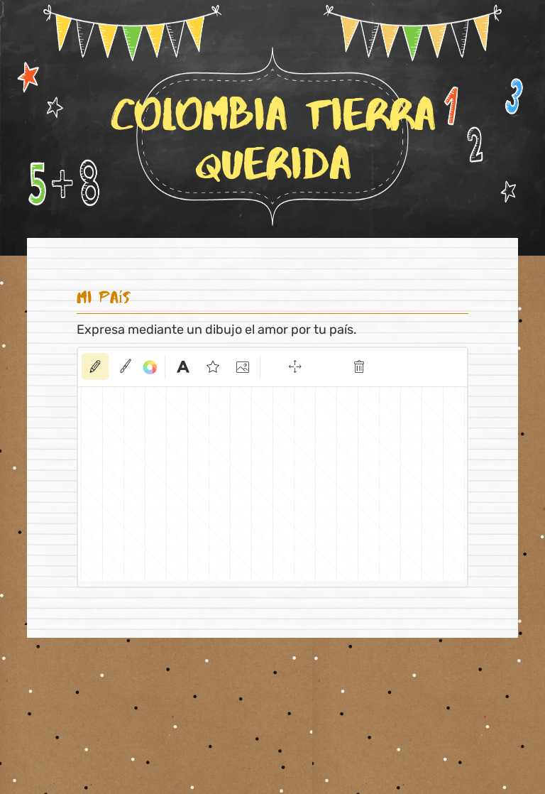 COLOMBIA TIERRA QUERIDA Grade 1 worksheet preview