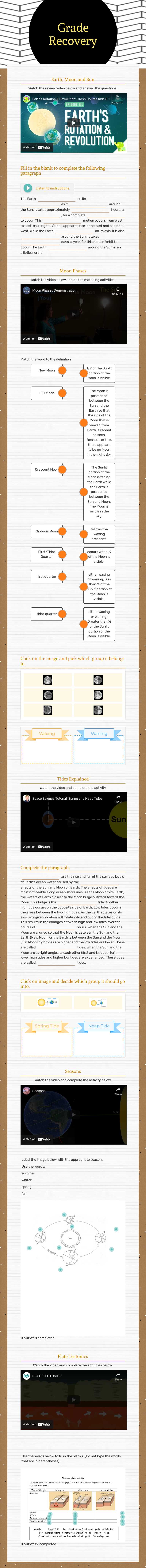 Grade
Recovery worksheet preview image