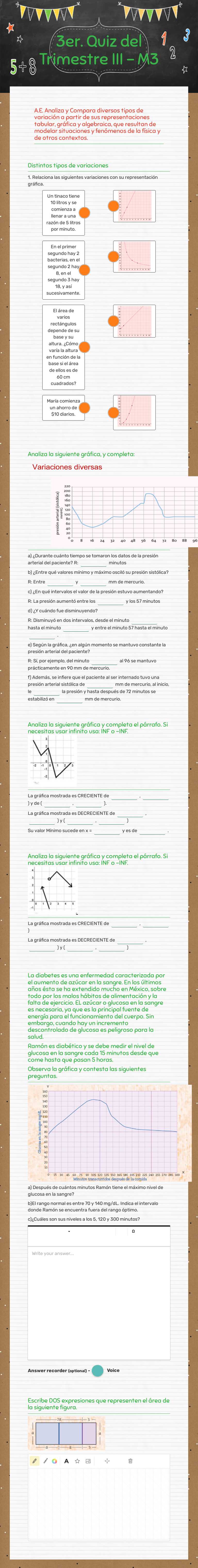3er. Quiz del Trimestre III - M3 worksheet preview image