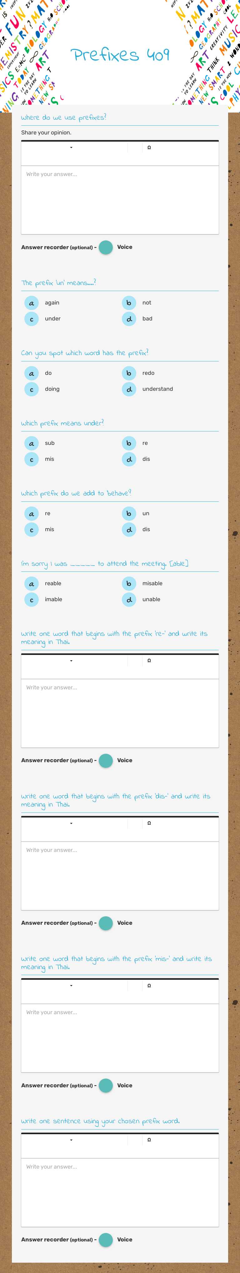 Prefixes
409 worksheet preview image