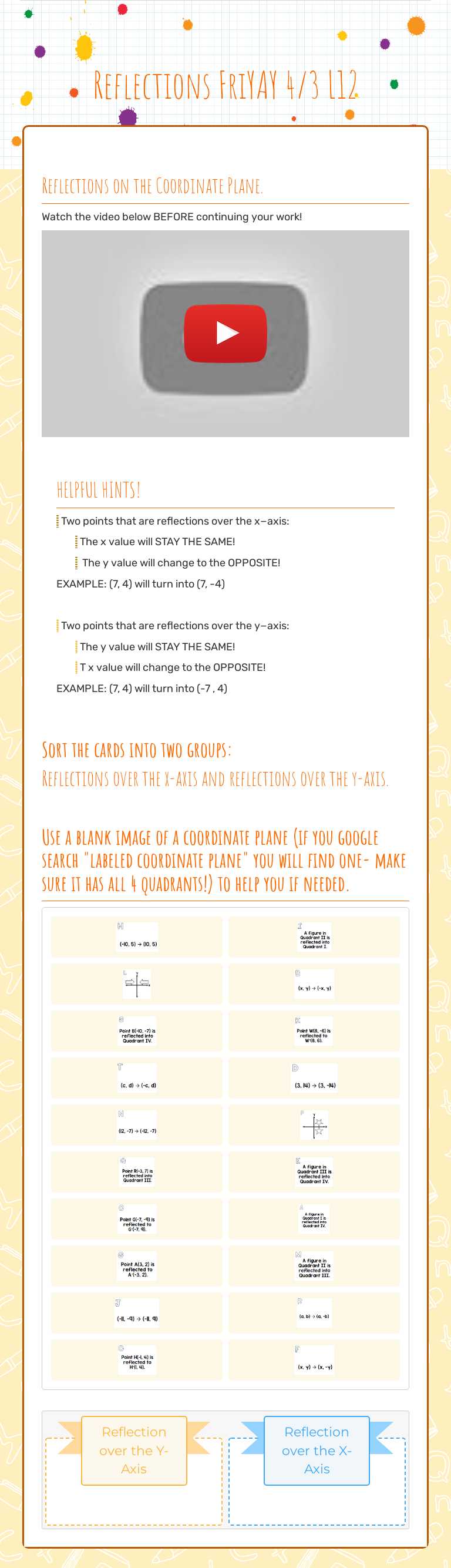 Reflections                     
   FriYAY 4/3 L12 worksheet preview image