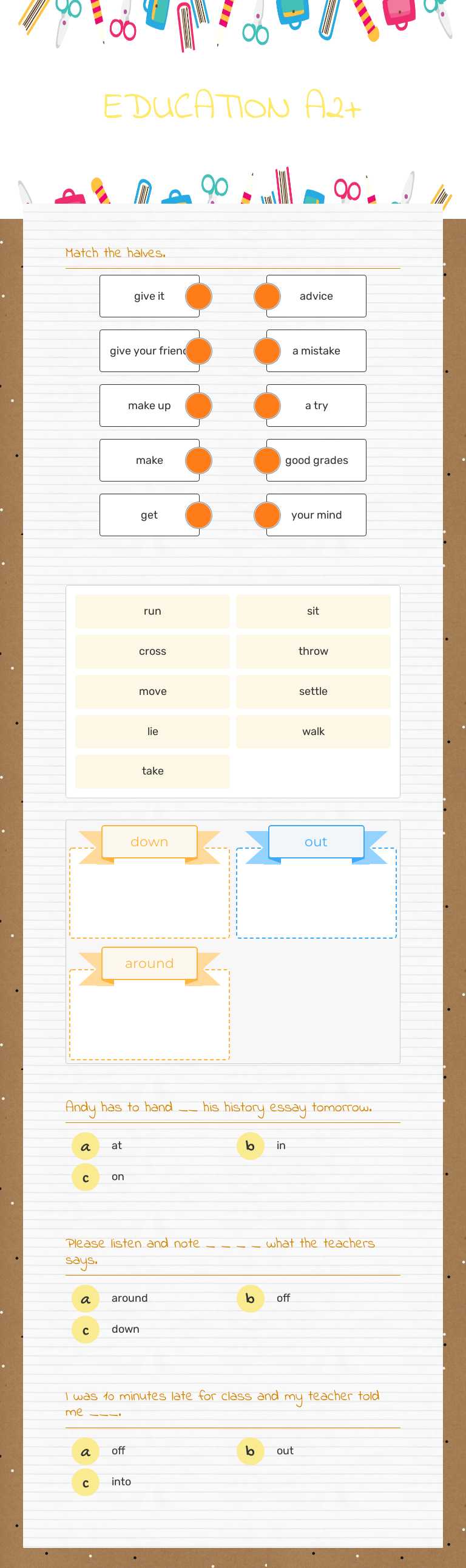 EDUCATION A2+ Grade 5 worksheet preview
