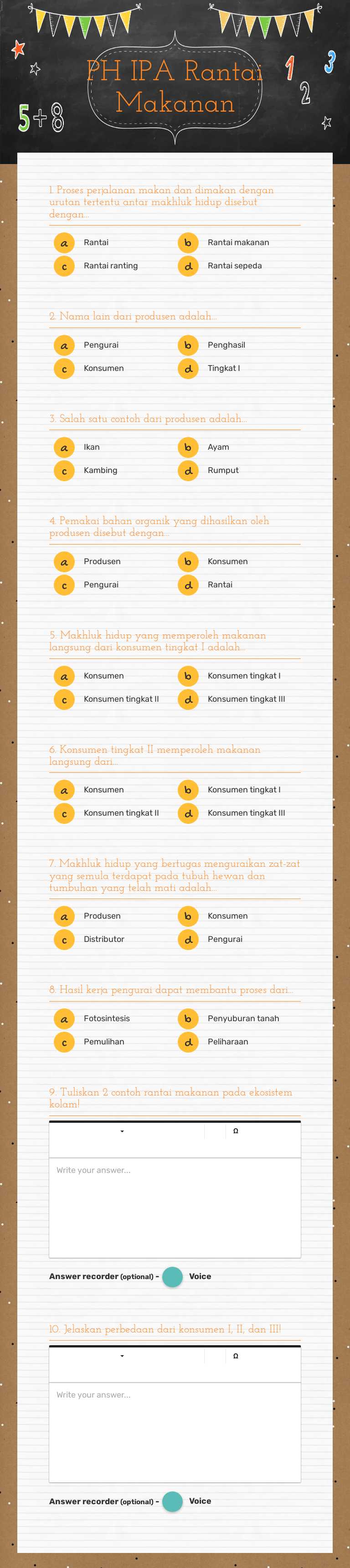 PH IPA
Rantai Makanan worksheet preview image