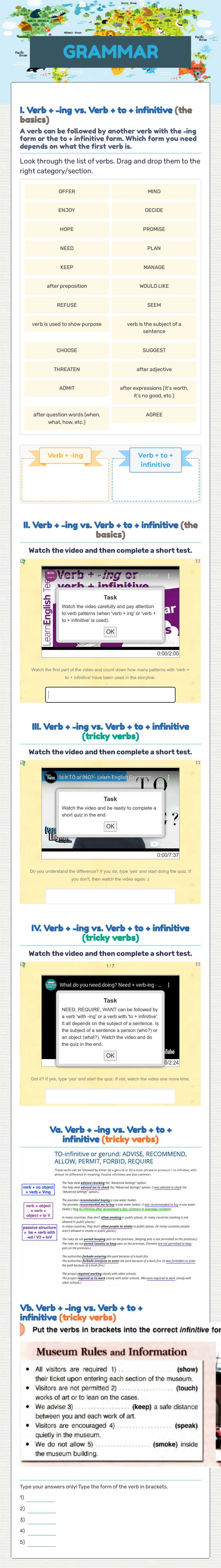 GRAMMAR worksheet preview image