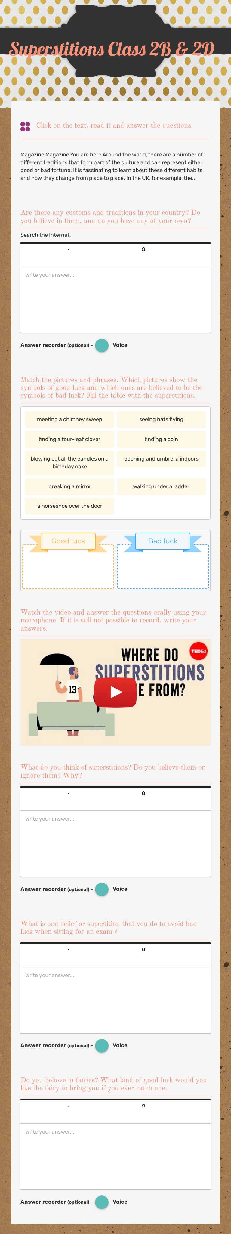 Superstitions

Class 2B & 2D worksheet preview image