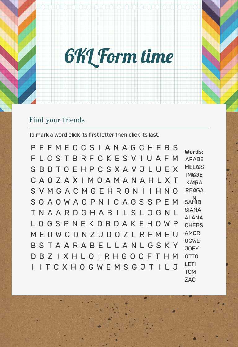 6KL Form time worksheet preview image