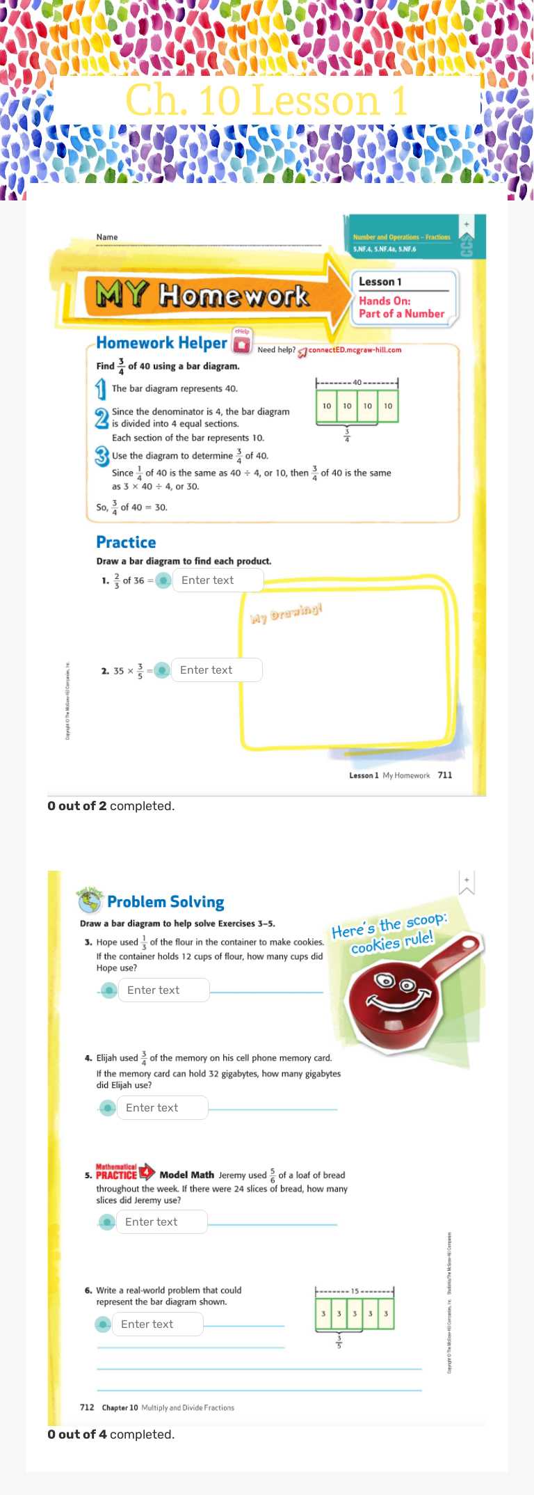 Ch. 10 Lesson 1 worksheet preview image