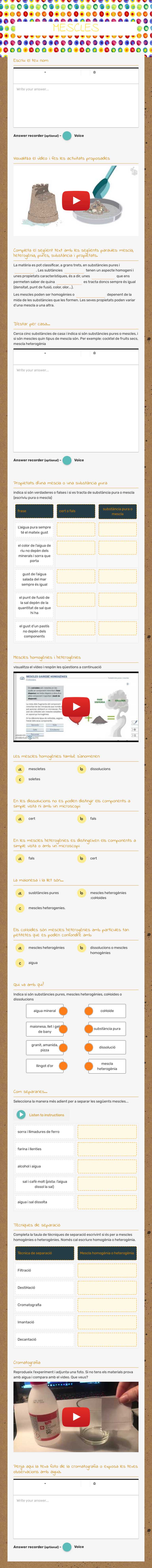 MESCLES worksheet preview image