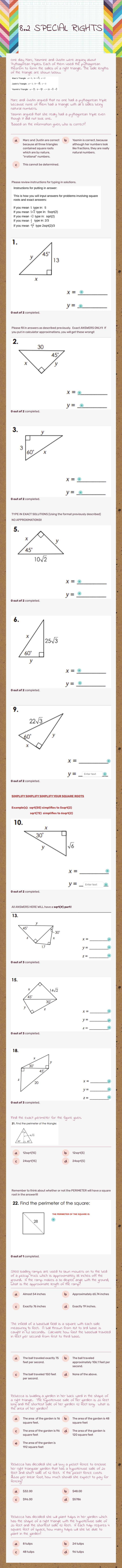 8.2 SPECIAL RIGHTS worksheet preview image