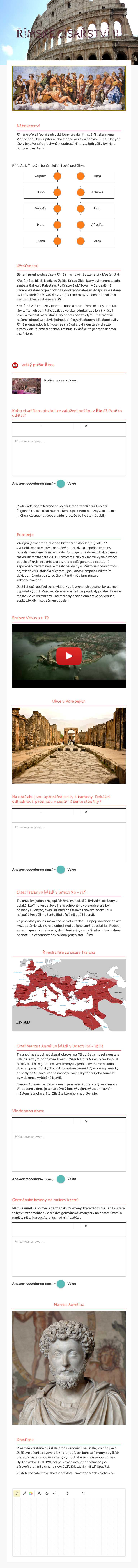 ŘÍMSKÉ CÍSAŘSTVÍ II. worksheet preview image