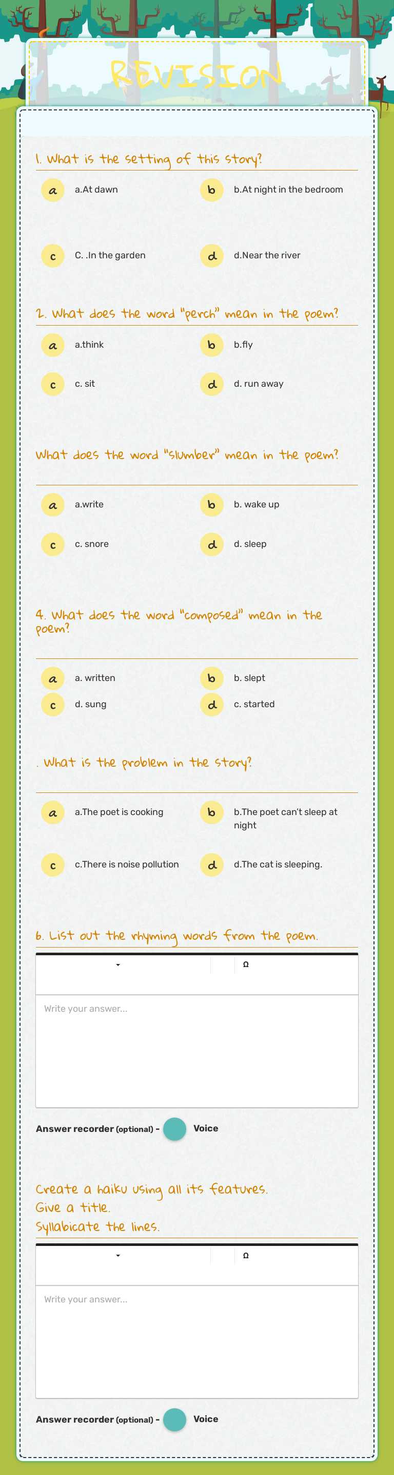 REVISION worksheet preview image